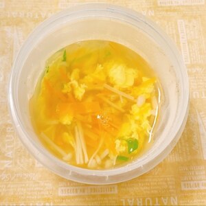 アスパラ➕人参➕玉ねぎのスープ